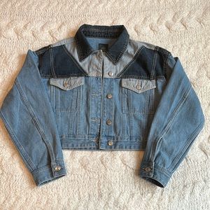Wild Fable Cropped Blue Jean Jacket Size Small